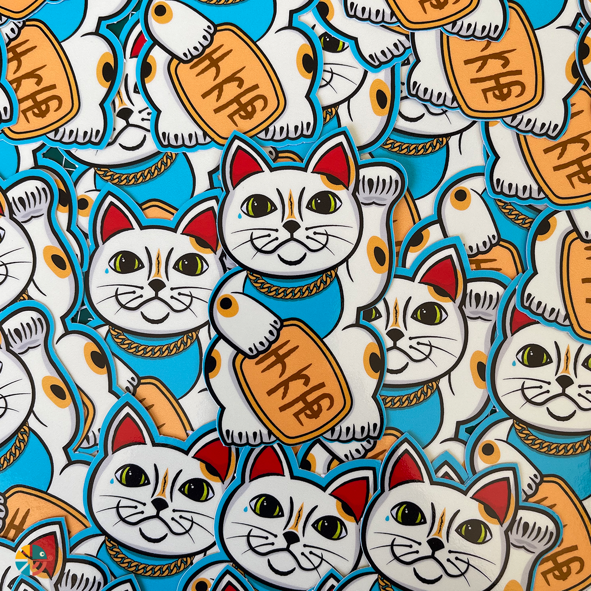 Dailey Designs Cuban Link Kitty Sticker